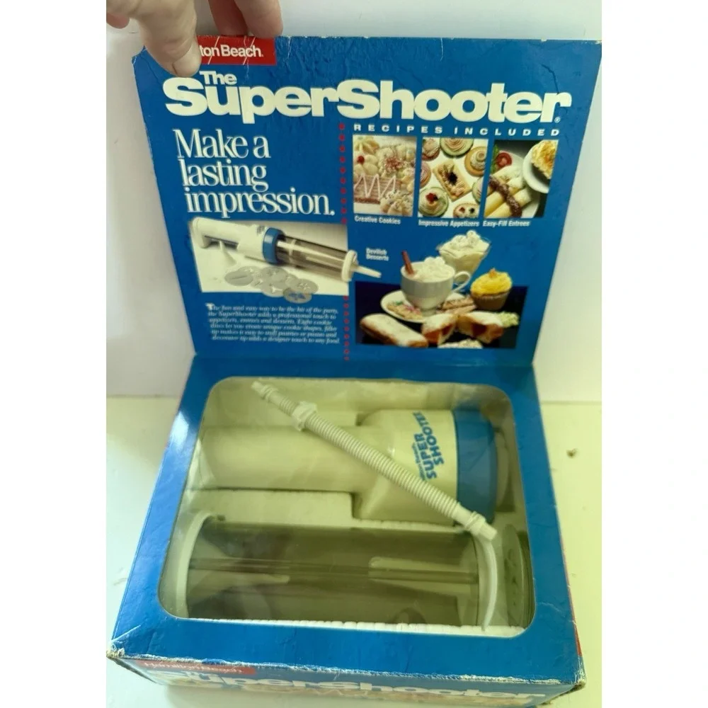 Hamilton Beach Super Shooter Cordless‎ Cookie Press And Food Decorator VTG NIB